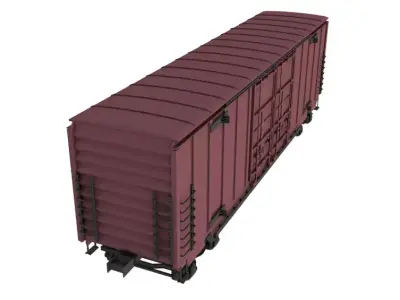 Box Car 3D model