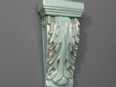 Corbel decorative wall bracket 3D print model