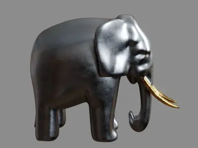 Elephant Decoration Figurine 3D model