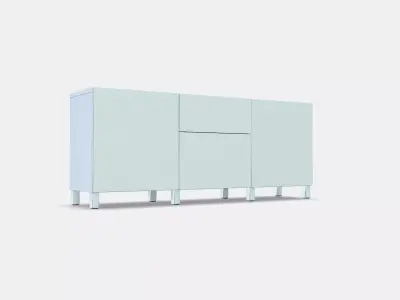BESTA Storage combination with drawers 9 Low-poly 3D model