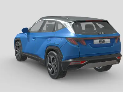 Hyundai Tucson 2021 Low-poly 3D model