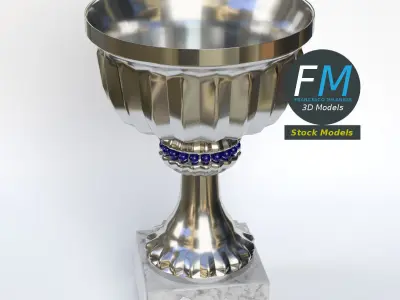 Small trophy cup 1 3D model
