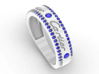 Jewelry Diamond Ring Model RG83 Free 3D print model