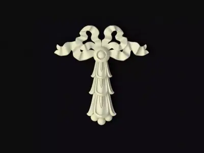 Central decor ornament for furniture 3D model 465