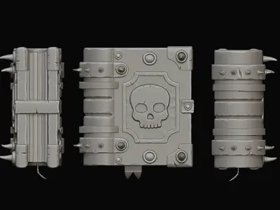 Stylized Book Low-poly 3D model