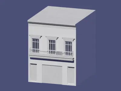 Buenos Aires Style Building 2 3D model