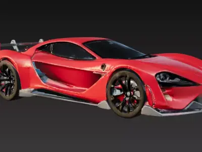 Sport Car 3D Model Series 3 3D print model