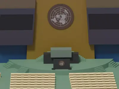 United Nations General Assembly 3D model