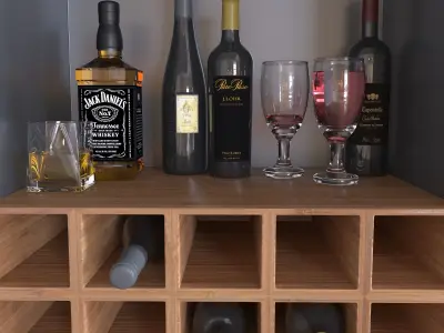 Vino Cabinet 3D model
