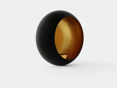 Wall Candle Holder Low-poly 3D model