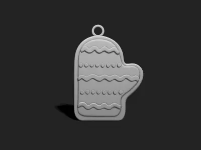Christmas Cookie Ornament - Pendant -  Christmas Tree 6 3D print model