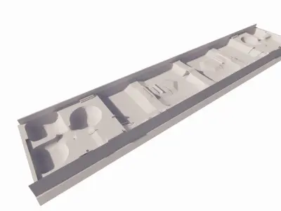 Skatepark-Skate Park PACK  Low-poly 3D model