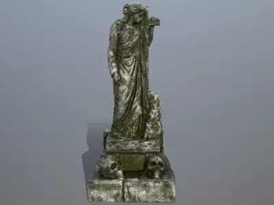 statue 5 Low-poly 3D model