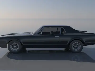 Mercury Cougar 1967  3D print model