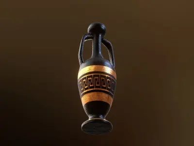 Ancient Greek Pot 3 Low-poly 3D model