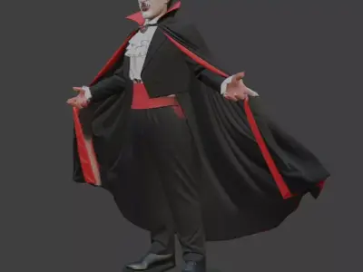 Halloween Dracula 3D Model 3D print model