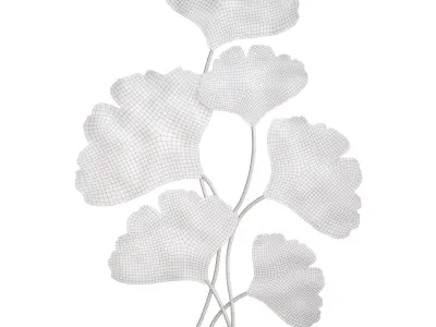 Ginkgo wall decor 3D model