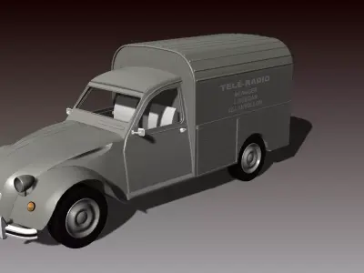 vintage cars  3D printed car model 3D print model