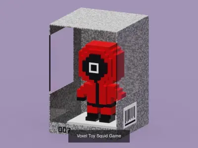 Voxel Toys Squid Game 3D Model Collection