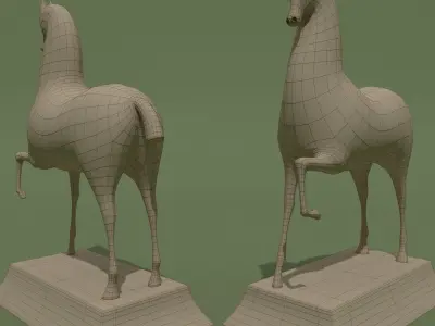 MISC Horse Statuettes Collection 3D model