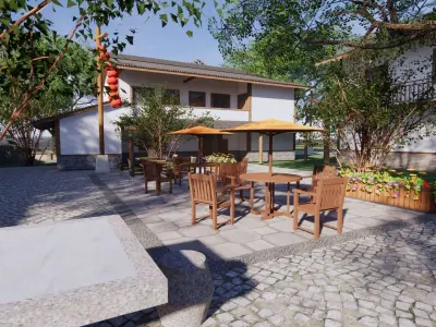New Chinese rural houses 3D model