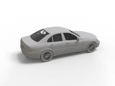 Mercedes Benz E Class 2007 3D print model
