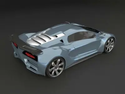 Evonius supercar concept 3D model