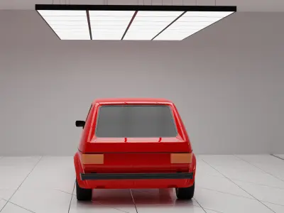 1976 Volkswagen Golf GTI Mk1 3D print model