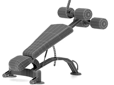 Gym Equipment Multipurpose Sit up Bench 3D model