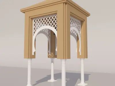 Traditional Moroccan Door  3D model