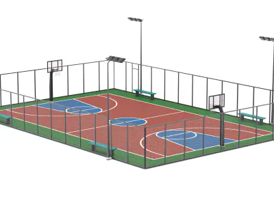 Basketball Court 2 3D model