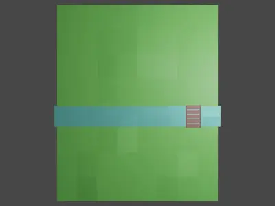 low poly land base Free low-poly 3D model