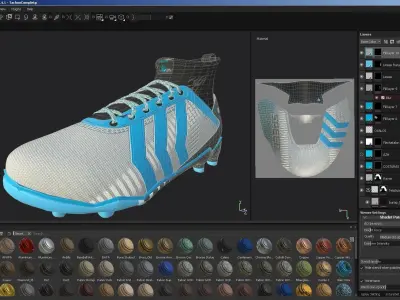 Tachon futbol 3D Low-poly 3D model