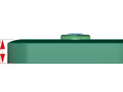 messika Gold Move Uno Yellow Gold Diamond Necklace 3D print model