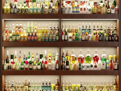 Big bar 8 Alcohol 3D model