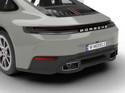Porsche 911 Carrera 2025 S HQ 3d model 3D model