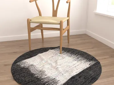 Round Rug Set 274 3D model