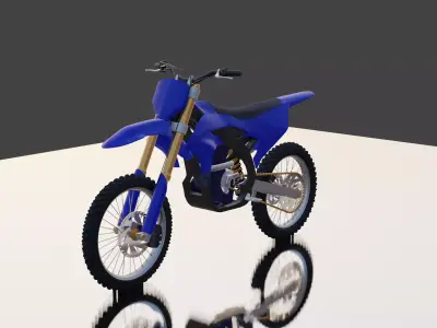 Yamaha YZ450F Low-poly 3D model