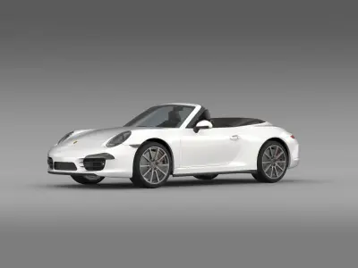 Porsche 911 Carerra s Cabrio 2013 3D model