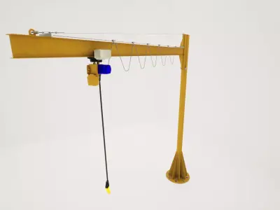 Pillar jib crane - Guindaste de Coluna 3D model