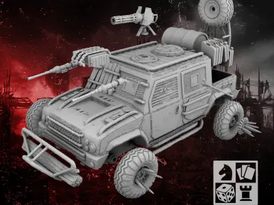 Mad car 3 3D print model