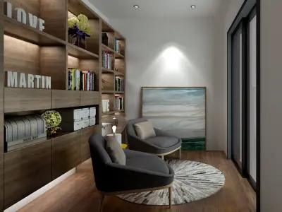 living room 3D model