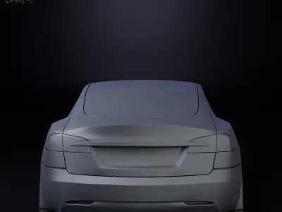 Tesla model S simplified decorative model 3D print model