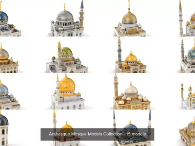 Arabesque Mosque Models Collection