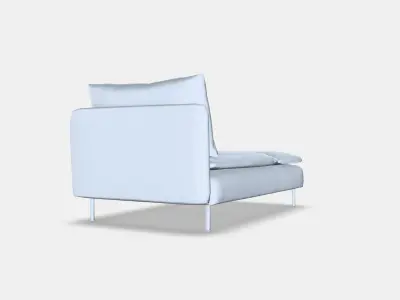 SODERHAMN Lounge chair 5 Low-poly 3D model
