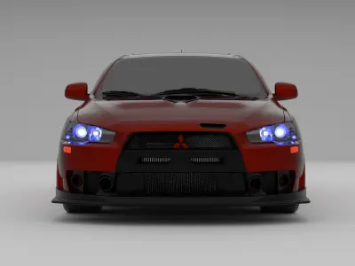Mitsubishi Lancer Evo 3D model