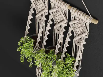 Macrame Planter 3D model
