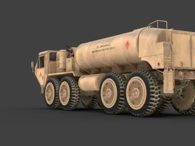 Oshkosh HEMTT A2 M977 Diesel truck 3D model