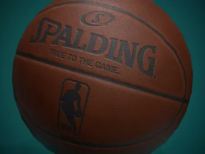 Basketball ball Low-poly 3D model 3