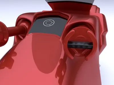 Futuristic bike TM Scroller Free 3D model